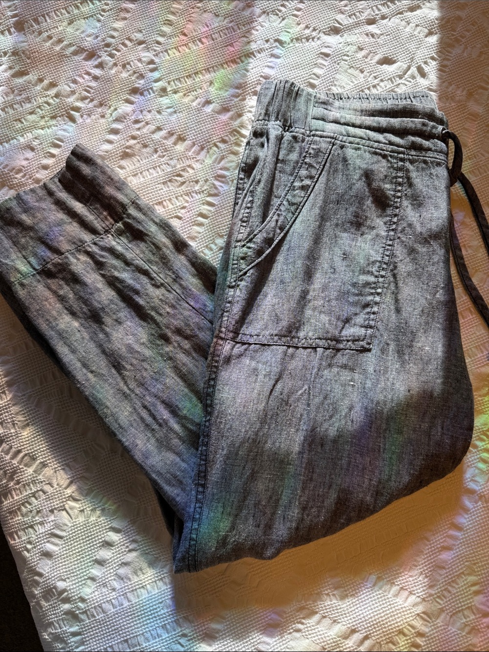 Athleta Linen ankle pant